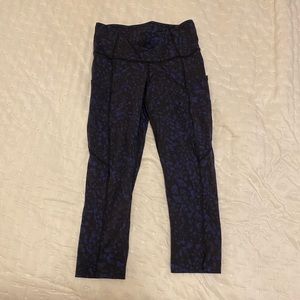 Cropped Lulu lemon leggings with pockets— probably a size 2